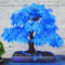 TOYHEART 100 Stück Premium Blumensamen, Ahornbaumsamen Attraktive Schöne Charmante Bonsai Blue Maple Tree Samen Für Den Haushalt Blau