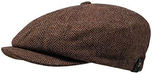 WEROR Herren Schiebermütze Flatcap Cap Mütze Fischgrät WEROR-320.1 (60-61, Rost)