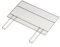 Ompagrill Grillgitter Grillrost für Grill, Kamin, Rundgriffe, zusammenklappbar, 68 x 40 cm