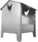 Jake's Farm Yard Galvanised Steel Small Chicken & Poultry Feeder - House Shaped, Water Resistant Hopper for Indoors or Outdoors (21cm x 15cm x 15cm)