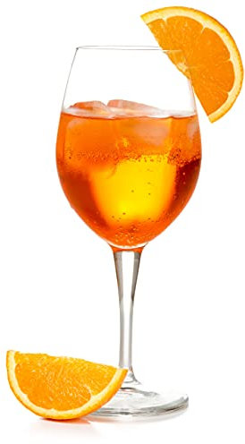 Topkapi Elite Aperol Spritz Glas Zora – speziell für Aperol Spritz, Cocktails, Cocktailgläser, bleifreies Kristallglas, 6 Stück