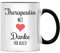 SENESS Thérapeute avec cœur Merci pour tout, cadeau thérapeute, psychologue psychiatre, physiothérapie, physiothérapeute, ergothérapeute, meilleure tasse à café amusante