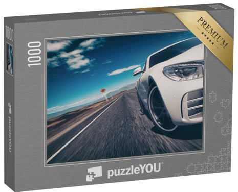 puzzleYOU: Puzzle 1000 Teile „Sportwagen in voller Fahrt“ – aus der Puzzle-Kollektion Autos