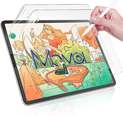 2 Pack Screen Protector for iPad Pro 12.9 2022/2021 /2020/2018, Matte PET for iPad Pro 12.9 5th/4th/3rd Generation, Like Paper for Drawing,Writing, and Note-taking,Anti Glare
