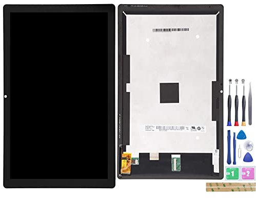 Jinyan LCD Screen for Leno-vo 10e Chromebook LCD Display + Outer Glass Touch Screen Digitizer Full Assembly Replacement (Black)