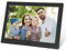 Digitaler Bilderrahmen, 10,1 Zoll Elektronischer Bilderrahmen 1280 x 800P Musik-Foto-Video-Player mit Fernbedienung, Foto-Musik-Video-Player, Kalenderfunktion, unterstützt Uhr/USB/SD-Karte