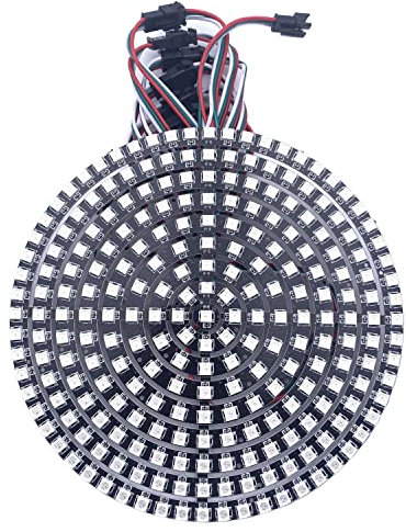 WS2812B LED Ring 241Leds WS2812 LED Pixel individuell adressierbarer RGB-Lichtring SMD 5050 RGB IC geführte Module Licht 5V(Black PCB)