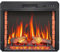 ArtiFlame AF28S LED Elektrischer Einbaukamin mit 3D Flammeneffekt 1800W Knisterton Kamin mit Fernbedienung und Thermostat Schwarz