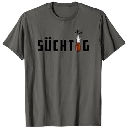 Lustiger Nasenspray Spruch Allergiker Männergrippe Schnupfen T-Shirt