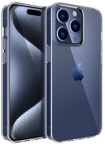 bokoo iPhone 15 Pro Case, Ultra [Slim Thin] Flexible Clear TPU Phone Case for iPhone 15 Pro Gel Rubber Soft Skin Silicone Protective Case, Anti-Yellowing, Drop Protection,Transparent