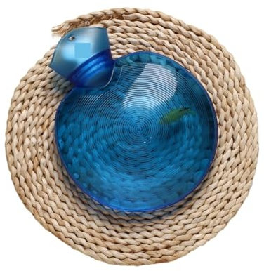 Bouteille d'eau chaude Sac d'eau chaude circulaire rempli d'eau en PVC, sac de glace chaud rempli d'eau transparente, sac d'eau chaude Bouteille d'eau chaude (Color : D)