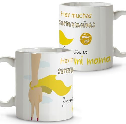 LolaPix Tazas mama. Tazas de cafe. Regalo madre. Regalos para madres. Taza cerámica 330 ml.
