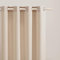 ROOM99 Vorhang mit Silberen Ösen Aura 140 x 260 cm Breite x Höhe Schiebegardinen Modern Curtain Wohnzimmer Schlafzimmer Creme, 1 Stück