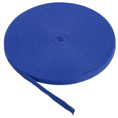 PATIKIL Baumwollband Baumwolle Gurtband 10mm x 45m, Schrägband Baumwoll Nahtband Köperband Saumband Einfassband Stoffband Webband zum Nähen für DIY Basteln Stricken Verpackung, Dunkelblau