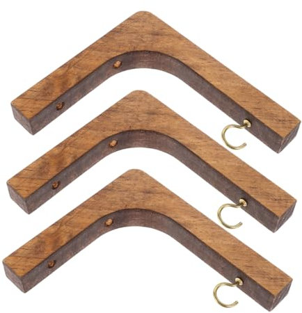 Milisten 3piezas Gancho De Madera Para Plantas Colgador De Pared Soporte Interior Decoracion Colgador De Plantas De Interior Soporte De Pared Para Usos Jardin Terraza Macetas Colgante Para