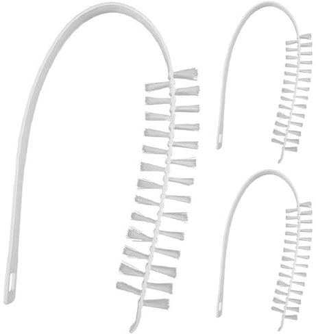 Tumble Dryer Cleaner 3PCS 23.6 Inch Rolling Washing Machine Cleaning Brush 360 Degree Flexible Radiator Cleaner Brush Nylon Dryer Vent Cleaner for Air Conditioner Fans Radiator Cleaner Brush