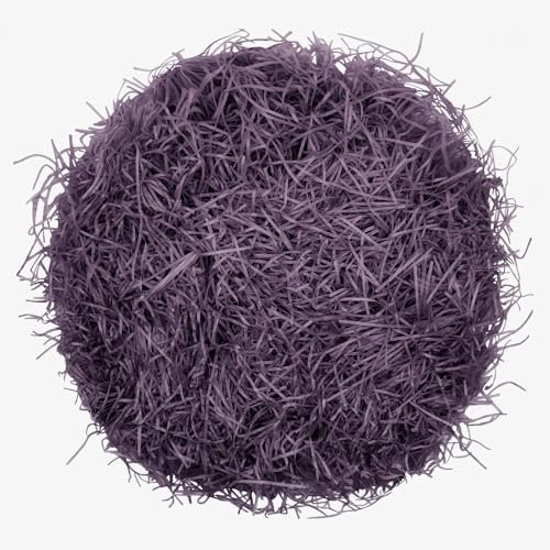 Raffia Füllmaterial Geschenk Hamper Shred Geschreddertes Papier Geschenk Füllung für Party Hamper Füllung und Geschenkverpackung für Geschenkbox Dekorations (Dunkelviolett - 100g)