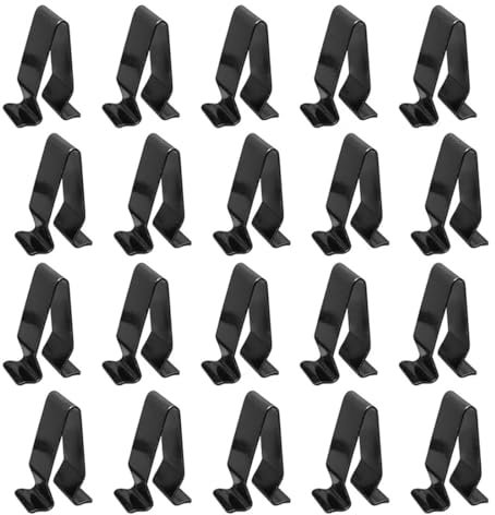WUSJCOF Juego de clips de fijación (20 unidades, juego de metal, grapas coche, grapas para coche, revestimiento interior