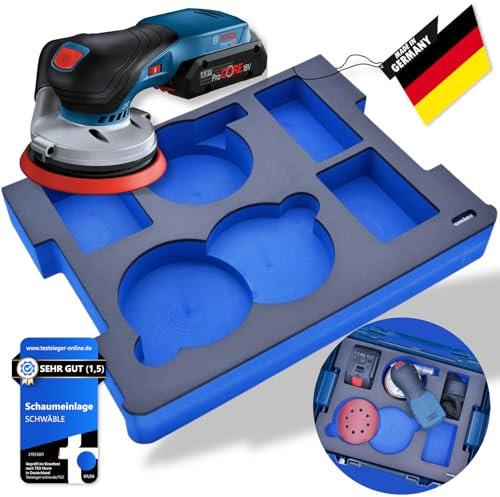 SCHWÄBLE Inserto in schiuma adatto per levigatrice orbitale a batteria Bosch 18 V GEX18