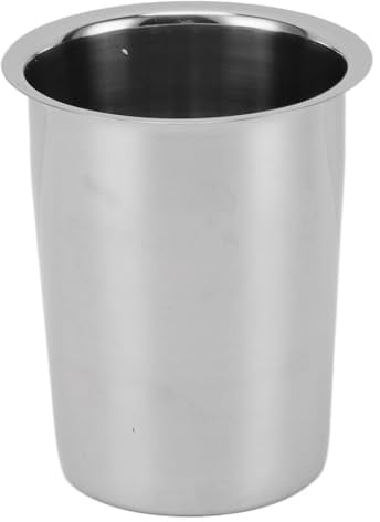 Edelstahl Utensil Halter, Große Kapazität Besteck Lagerung, Besteck Zylinder mit Einfachem Stilvollem Design für Tischplatten Esstisch (Ohne Löcher)