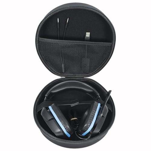 YIIWAY Hard Travel Case Compatible with beyerdynamic MMX 100 / MMX 150 / MMX 200 / MMX 300 / MMX 330 Pro Gaming Headset, Case Only - Black YC80042