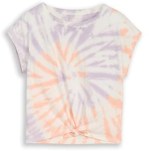 TOM TAILOR Mädchen 1050069 Cropped T-Shirt mit Knoten-Detail