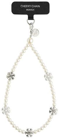 Cheeky Chain Handyanhänger Snow Silber, one Size