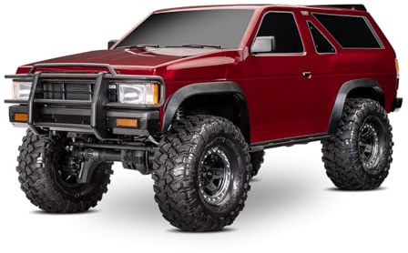 TRAXXAS TRX-4 Nissan Pathfinder, RC Modellauto, 1:10 Maßstab, Offroad-Crawler, Rot, Ferngesteuertes Auto, Geländewagen, RTR Brushed