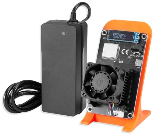 RUIZHI 1.2TH/S Bitcoin Miner Lottery Miner BXT Gamma 601 Solo Miner Lottery Machine mit BM1370 Asic Chip und Stromversorgung 2.4G WiFi 18W Bitcoins Mining Machine BTC Miner Geräuscharm