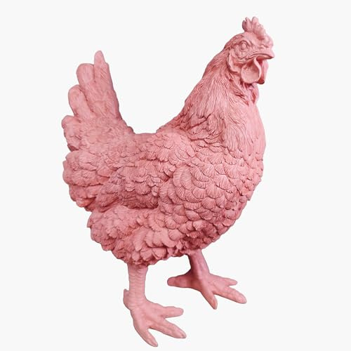 colourliving Deko Hühner DekoDiven einzigartige Huhn Deko für Haus & Garten (Tequila Sunrise, stehend)