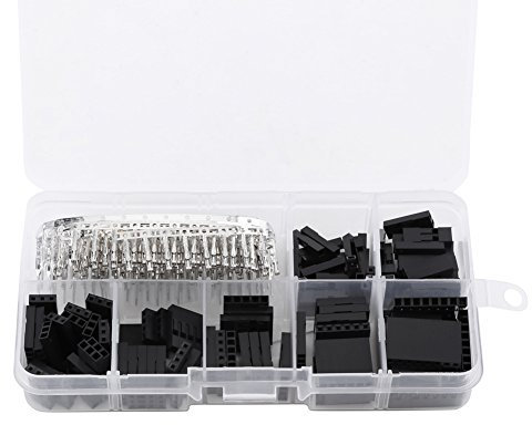 310pcs Stecker Pin Gehäuse Jumper Draht Kabel Stiftleiste Stecker Gehäuse Kit männlich/weiblich Crimp Pins Adapter Terminal 2,54 mm kabelverbinder set