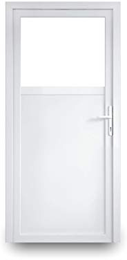 EcoLine Nebentür - Nebeneingangstür - Tür - 2-Fach, 1/3 Glas, 2/3 Füllung, außenöffnend innen weiß/außen: weiß BxH: 1100 x 2100 mm DIN Links