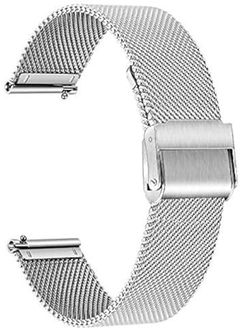 TRUMiRR Bracelet Compatible avec Huawei Watch GT 2 42mm/ HONOR MagicWatch 2 42 mm Bande de montre,20mm Bracelet de montre en acier inoxydable tissé en maille Bracelet à sangle à dégagement rapide