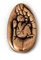 Nicolai Handschmeichler Schützende Hand aus Bronze ca.5,5x3cm