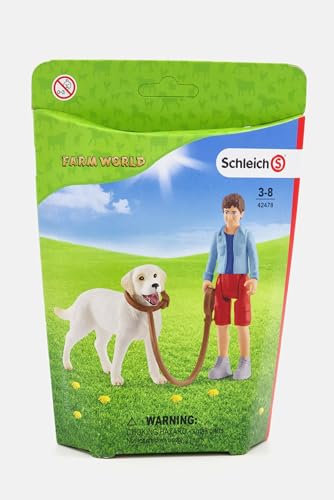 Schleich Farm World 42478 - Spaziergang mit Labrador Retriever