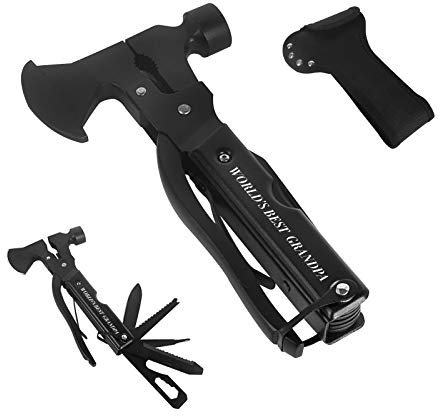 Autoark ATH-403 Überlebenswerkzeug, Axthammer, Nagelkralle, Zange, Messer, Multitool, Camping-Zubehör, Geburtstag, Weihnachten, Erntedankfest, Geschenkideen für Männer, Ihn, Geschenke für Männer