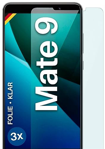 moex FlexProtect Schutzfolie kompatibel mit Huawei Mate 9 Displayschutz nur 0.2 mm dünn, Folie für das Display, HD Ultra klar und extra kratzfest - 3 Stück