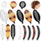 VEGCOO 16 Stück Bananen Clip Set Bananenspange Bananen Fischschwanz Haarspange Fischschwanz Weibliche Haarnadel Pferdeschwanz Festes Dünnes Haar