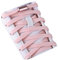Olukssck 2 Paires Élastiques Lacets Plats avec Fermeture en Métal, Élastiques sans Nœuds Cravate Lacets pour Enfants et Adultes, Lacets de Sport de Chaussures pour Toutes Les Chaussures, Rose Clair