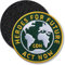 Klimaschutz, Heroes for Future/Klett-Patch gestickt rund/Klett Patch Patches Aufnäher Applikation zum aufnähen aufkleben auf Kleidung Rucksack Taschen