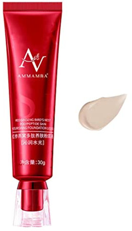 spier Red Ginseng Nourishing Liquid Foundation, Vollständige Abdeckung Makellose Ölkontrolle Make-up-Basiscreme, Concealer Matte Liquid Foundation, 30 g
