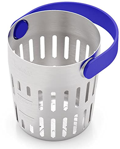 Trebonn - CookinPodPRO Blue - Panier de cuisson en acier inoxydable. Idéal pour faire cuire les pâtes, pour la cuisson à la vapeur et pour la friture.