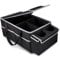 GUWINA Car Backseat Organiser, Multi Compartment Foldable Seat Organiser for Car Boot Front and Back Seats, with Lids and Straps Best for Clothes, Toys, Office Products (Black)