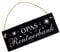 Opas Rentnerbank Schild Schiefer Gravur - Opa - Dekoschild Rente Gartenbank Rentner 22 x 8 cm
