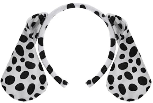 WLLHYF Bandeau avec oreilles de chien, dalmatien, serre-tête de dessin animé, costume de Noël, bandeau pour cheveux, cosplay, fête, chiot pour femmes et filles (style 3)