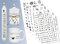 Sugeru 6 PCS Kerzentattoo (200+ Muster) Wassertransferdruck |wasserschiebefolie kerzen | kerzenaufkleber sticker |Kerzen dekorieren | Sprüche,ostern,Lieblingsmensch,Happy Birthday