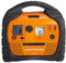PROFI-PARTNER Mobile Energiestation/tragbare Powerstation/Auto Starthilfe mit Kompressor/Schlauch u. Adaptern, 12 V/230 V Spannungswandler Steckdose (400 W), LED-Scheinwerfer, Radio, Powerbank