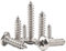 50 Pcs Self Tapping Screws, M5 x 30mm Multi Purpose Small Screw, 304 Stainless Steel, Phillips Pan Head Bolts for Wood, Drywall and Furniture