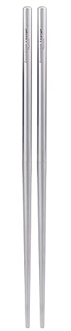Boundless Voyage Ti1007T Baguettes Chinoises Détachable en Titane 23 cm Vaisselle Pliable Ustensiles de Voyage Ultralégers pour Camping Randonnée Maison Utilisé