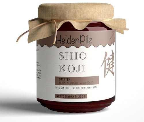 HeldenPilz® | BIO Shio Koji – Salzige Marinade | universelles kulinarisches Wundermittel | 100% Natürlich fermentiert, lebendig (unpasteurisiert), vegan, Nachhaltig und Plastikfrei (Glas)
